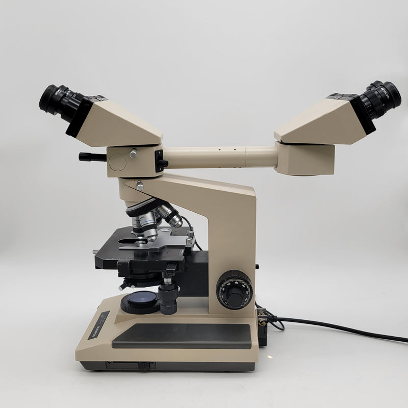Olympus Microscope BH-2 with Front to Back Pointer Bridge and 100x BH2 - Microscope Marketplace