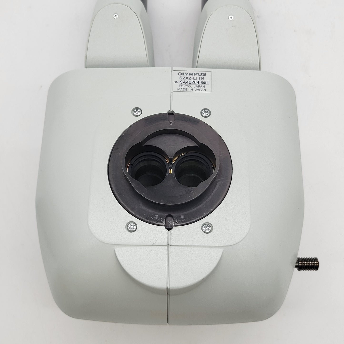 Olympus Stereo Microscope SZX2-LTTR Ergonomic Long Tilting Trinocular Head - Microscope Marketplace