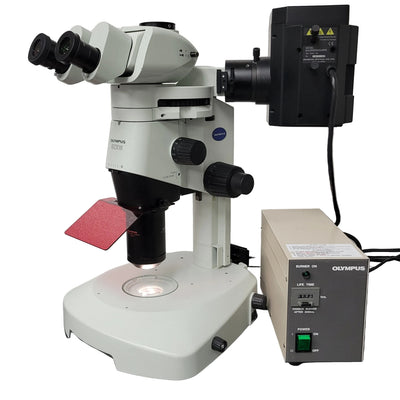 Olympus Stereo Microscope SZX16 with Fluorescence & Transmitted Light Stand - Microscope Marketplace