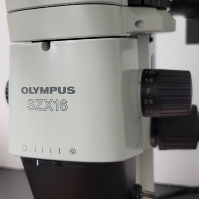 Olympus Stereo Microscope SZX16 with Fluorescence & Transmitted Light Stand - Microscope Marketplace