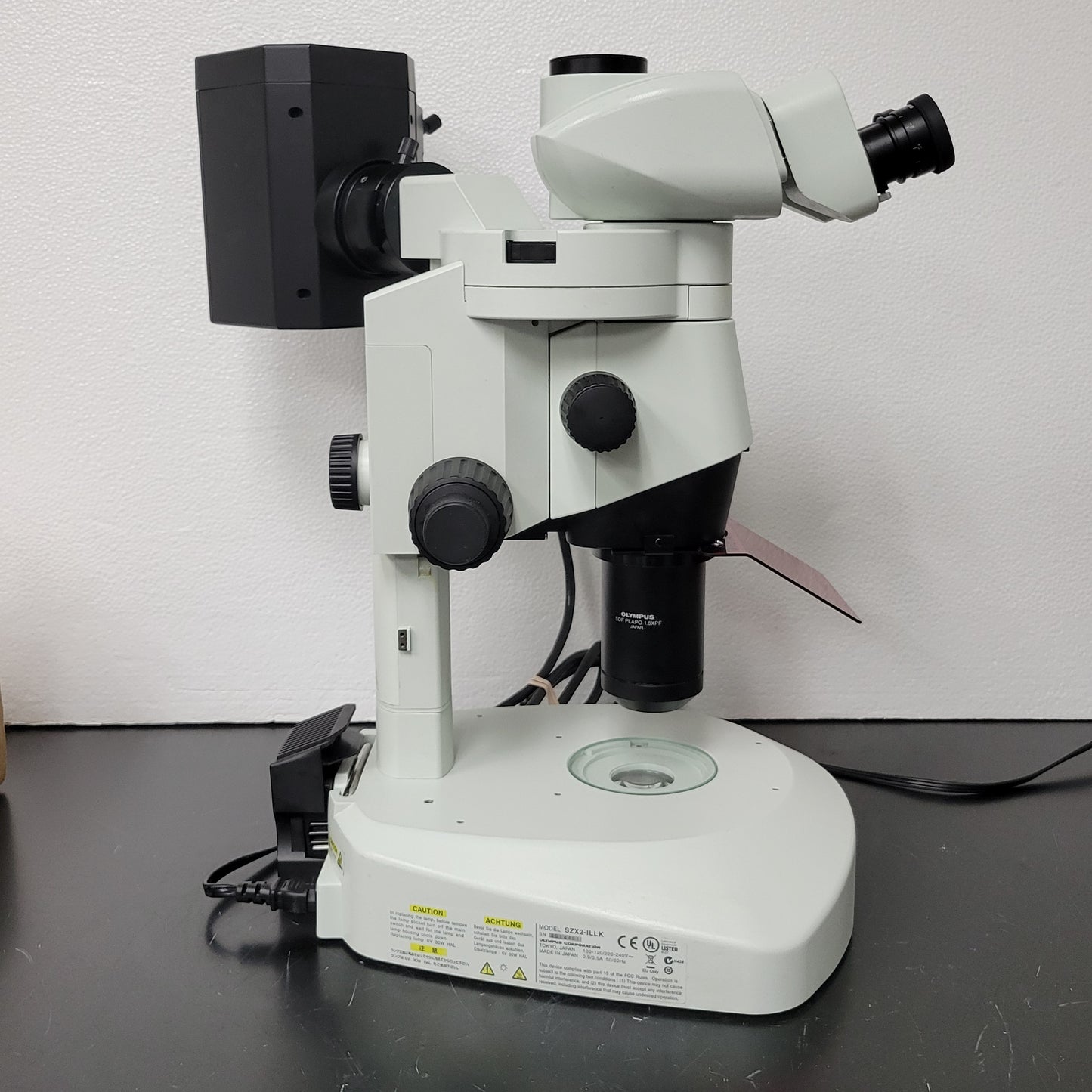 Olympus Stereo Microscope SZX16 with Fluorescence & Transmitted Light Stand - Microscope Marketplace