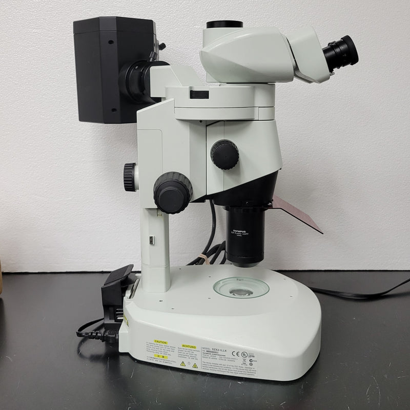 Olympus Stereo Microscope SZX16 with Fluorescence & Transmitted Light Stand - Microscope Marketplace