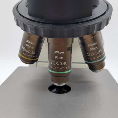 Nikon Microscope Eclipse 50i with 1x, 2x Objective & Camera Port for Pathology/Mohs - Microscope Marketplace