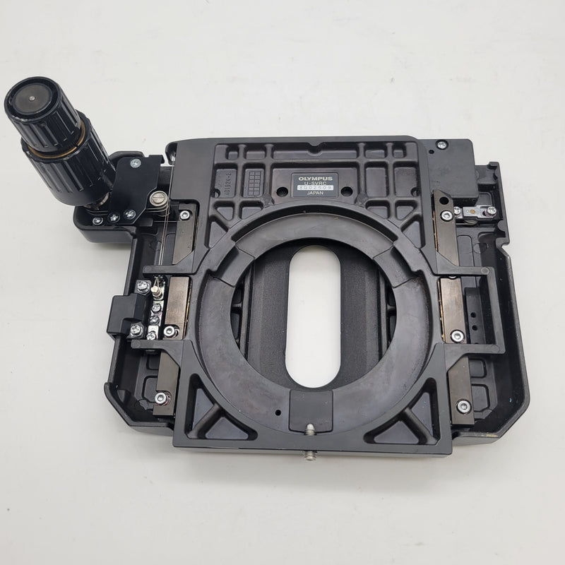 Olympus Microscope U-SVRC Right Hand Mechanical XY Stage for BX45 BX46 *DEAL* - Microscope Marketplace