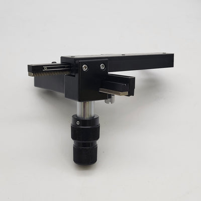 Olympus Microscope CH2 Mechanical XY Stage Coaxial Drive with Slide Holder CH-2 - Microscope Marketplace