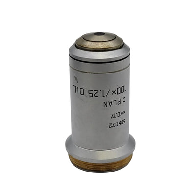 Leica Microscope Objective C Plan 100x 1.25 Oil ∞/0.17 506072 - Microscope Marketplace