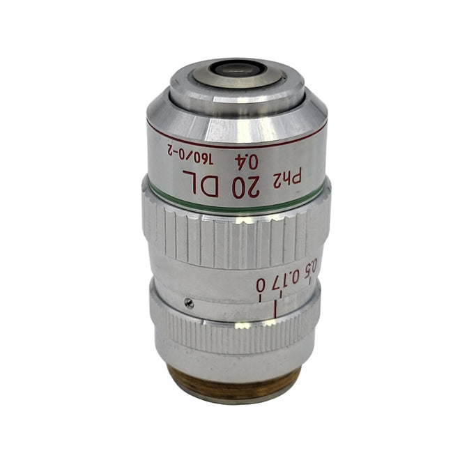 Nikon Microscope Objective 20x Ph2 20 DL 160/0-2