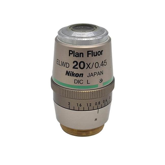 Nikon Microscope Objective Plan Fluor ELWD 20x with Correction Collar