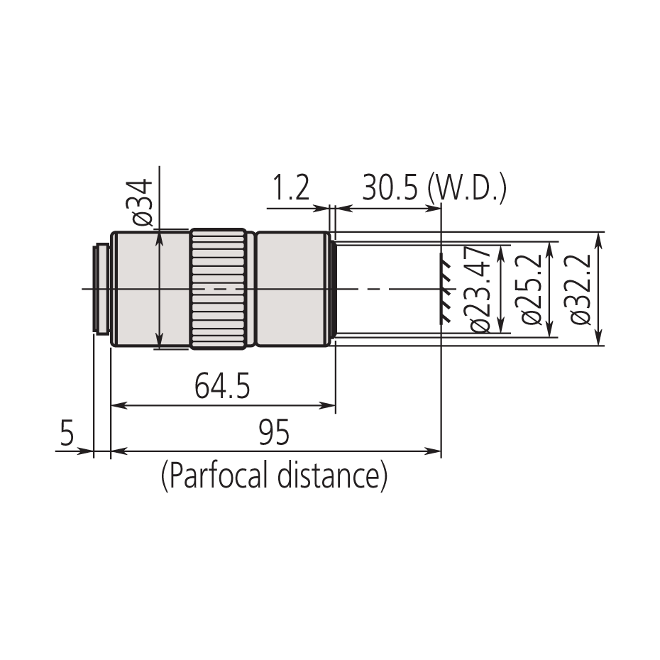 Mitutoyo 20x M Plan APO SL Objective - microscopemarketplace