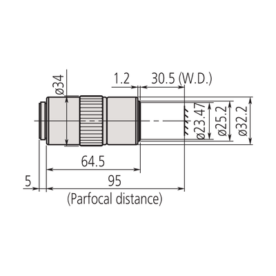 Mitutoyo 20x M Plan APO SL Objective - microscopemarketplace