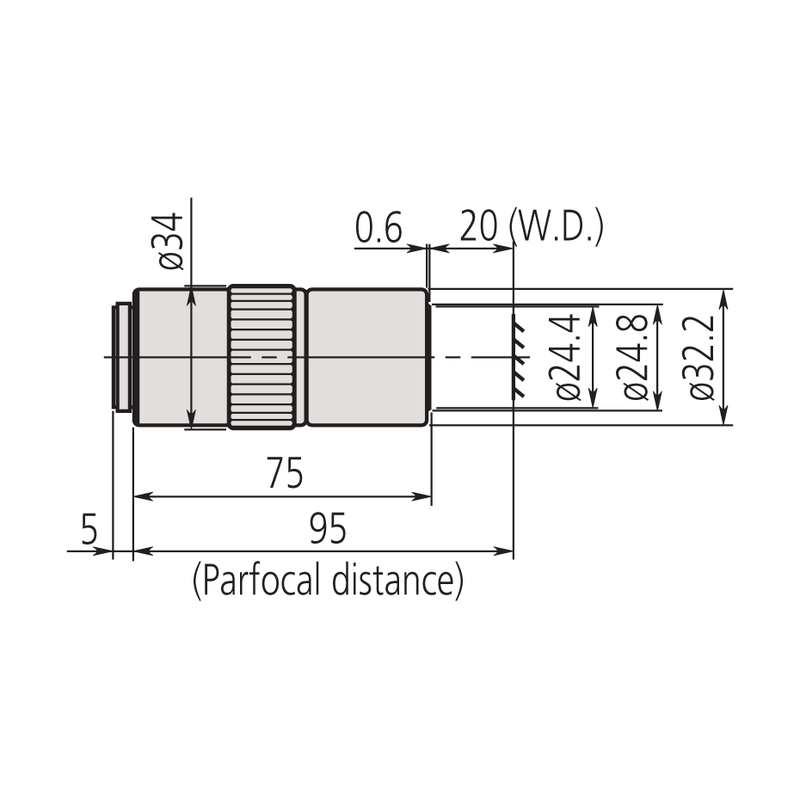 Mitutoyo 20x M Plan APO NIR Objective - microscopemarketplace