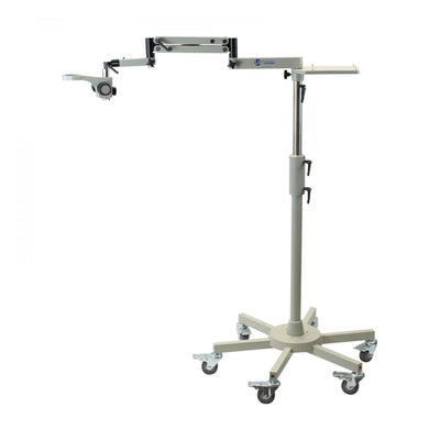 Accu-Scope Rolling Floor Stand W/ Articulating Arm - microscopemarketplace
