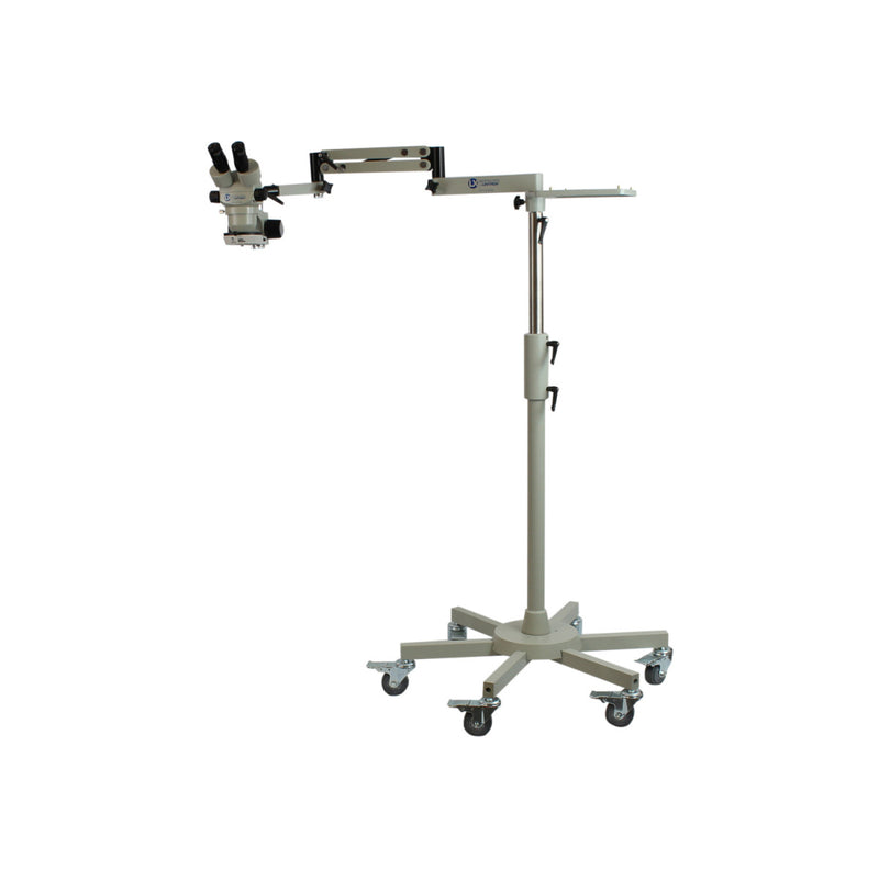 Accu-Scope Rolling Floor Stand W/ Articulating Arm - microscopemarketplace