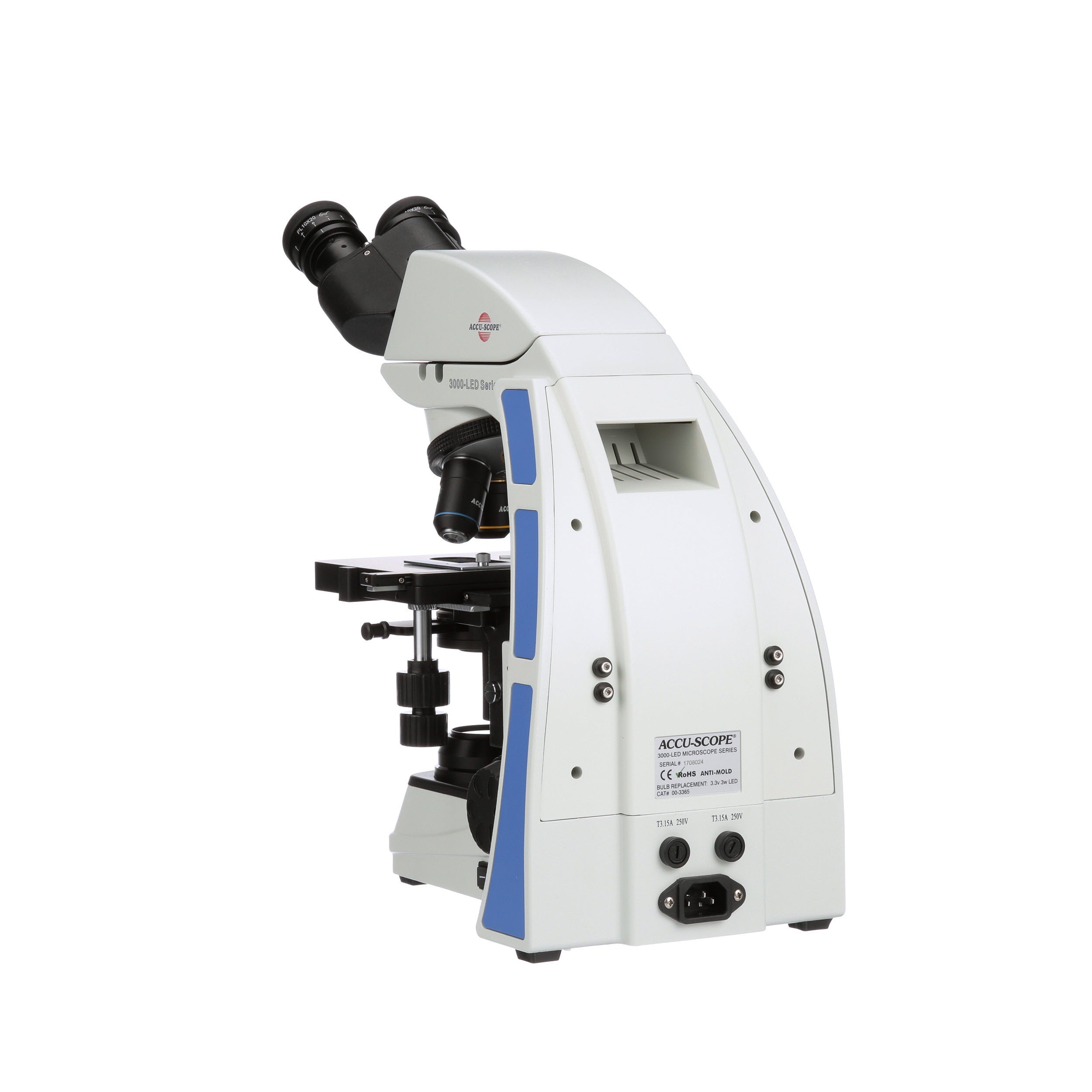Accu-Scope 3000-LED Series Microscope with Slider Phase Set 10x and ...
