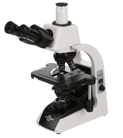 Accu-Scope 3012-LED Series Microscope with 4X, 10x, 40x, 100x Oil Infinity Plan Achromat Objectives - microscopemarketplace