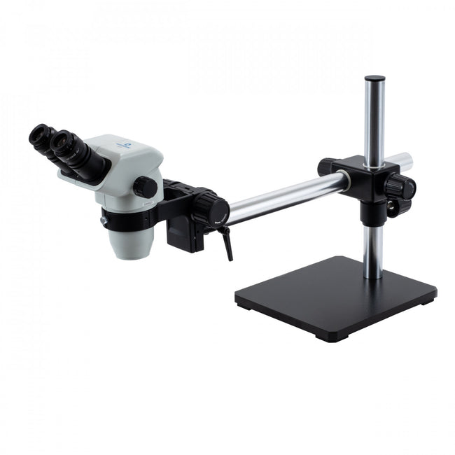 Accu-Scope 3075 Binocular Zoom Stereo Microscope on Boom Stand - microscopemarketplace