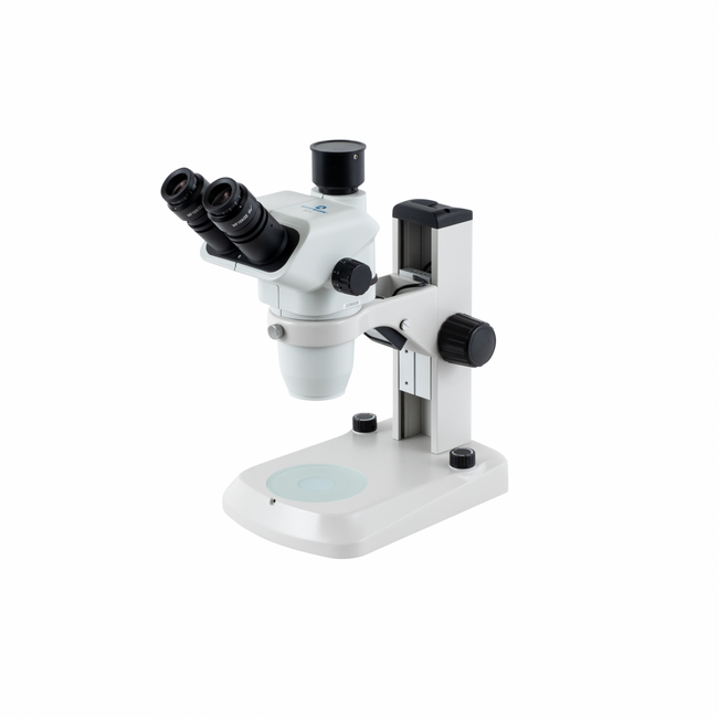 Accu-Scope 3075 Binocular Zoom Stereo Microscope on E-LED Stand - microscopemarketplace