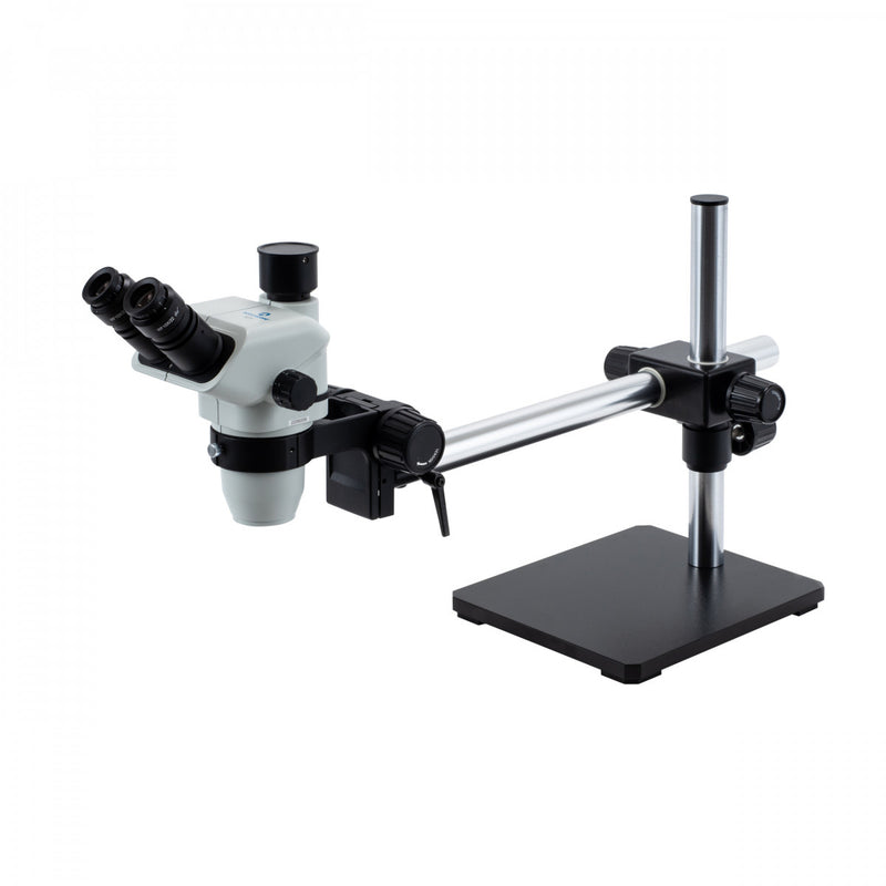 Accu-Scope 3075 Binocular Zoom Stereo Microscope on Boom Stand - microscopemarketplace