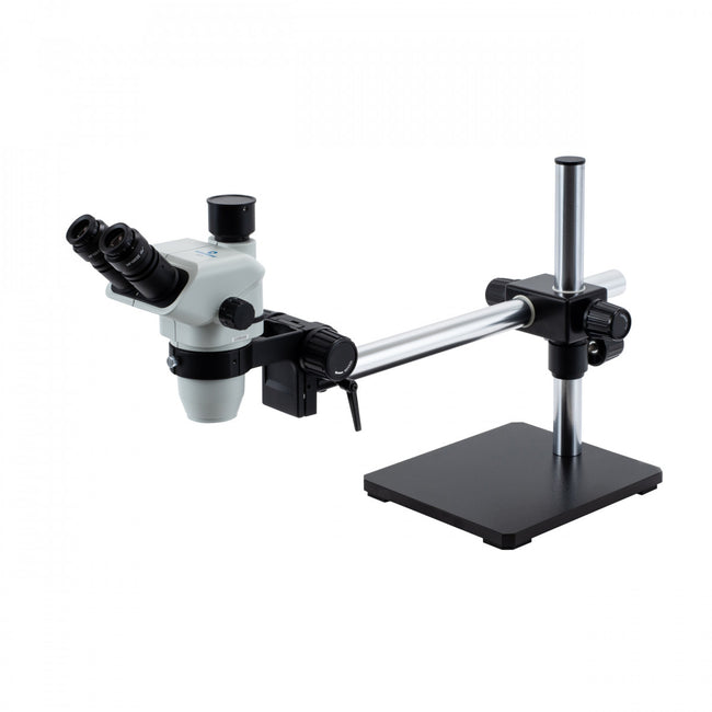 Accu-Scope 3075 Binocular Zoom Stereo Microscope on Boom Stand - microscopemarketplace