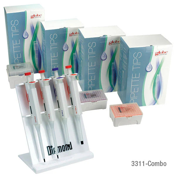 Globe Scientific Diamond® Pro™ Pipettors - Adjustable Volume | 3311-20
