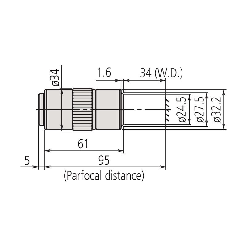 Mitutoyo 2x M Plan APO Objective - microscopemarketplace