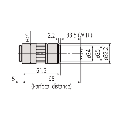 Mitutoyo 10x M Plan APO Objective - microscopemarketplace