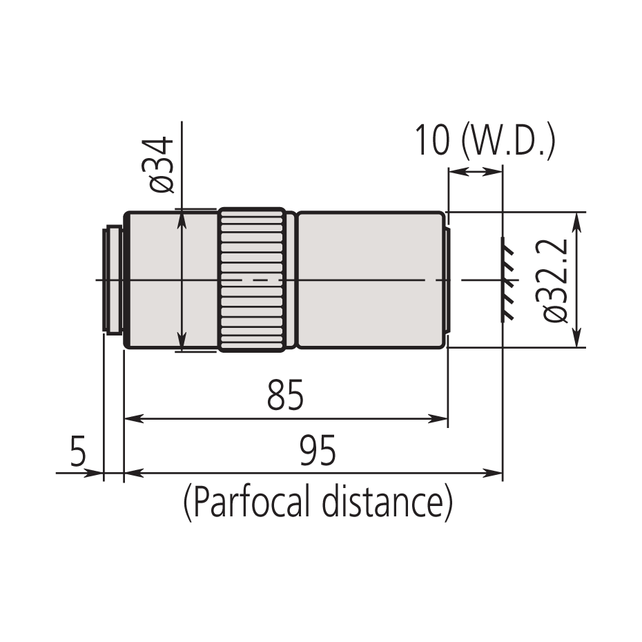 Mitutoyo 80x M Plan APO UV Objective - microscopemarketplace