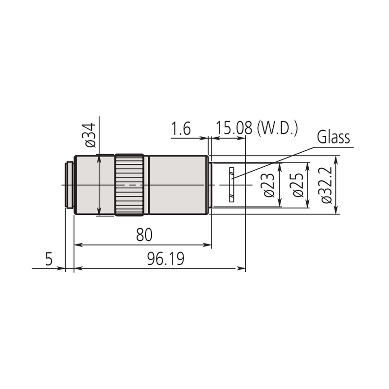 Mitutoyo 50x G Plan APO ULWD Objective - microscopemarketplace