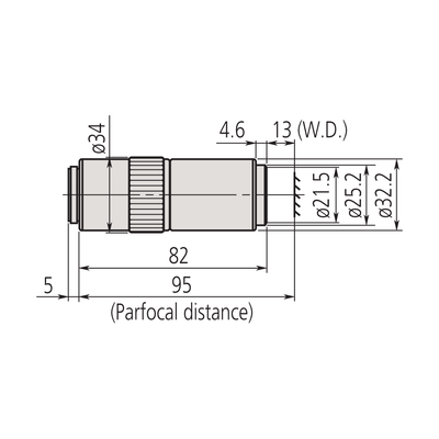 Mitutoyo 50x M Plan APO Objective - microscopemarketplace