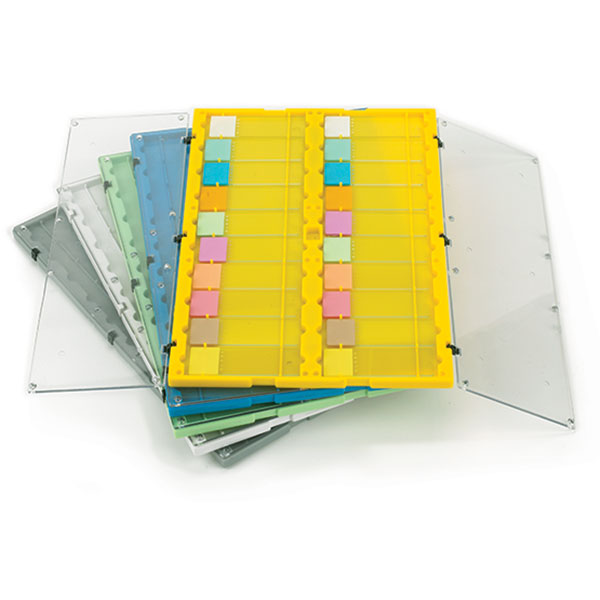 Globe Scientific 20-Place Plastic Microscope Slide File | 513029Y - Microscope Marketplace