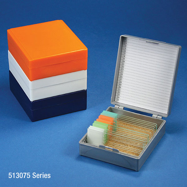 Globe Scientific 25 Place Slide Storage Boxes | 513075W - Microscope Marketplace