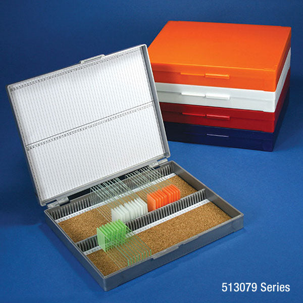 Globe Scientific 100 Place Slide Storage Boxes | 513079Y - Microscope Marketplace