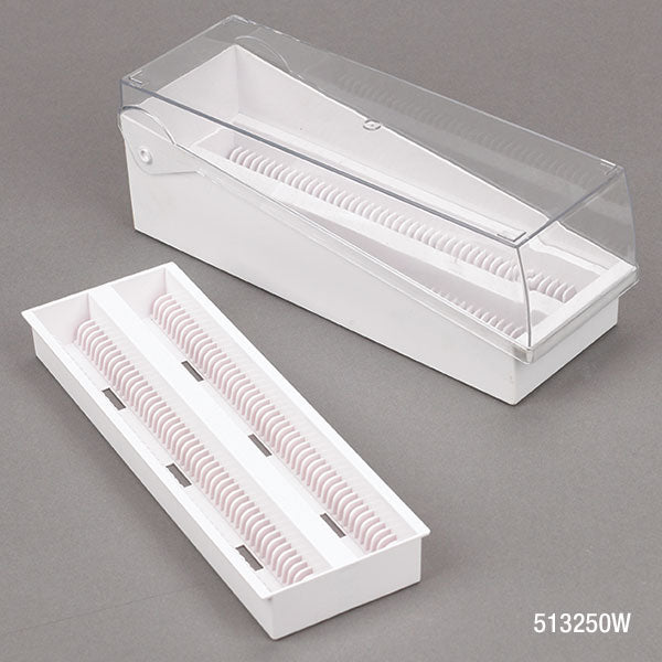 Globe Scientific Microscope Slide Storage Box with Removable Tray | 513250P - Microscope Marketplace
