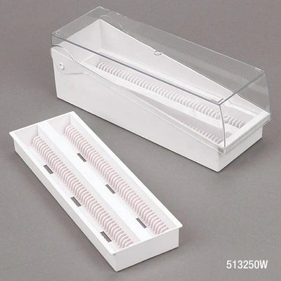 Globe Scientific Microscope Slide Storage Box with Removable Tray | 513250G - Microscope Marketplace