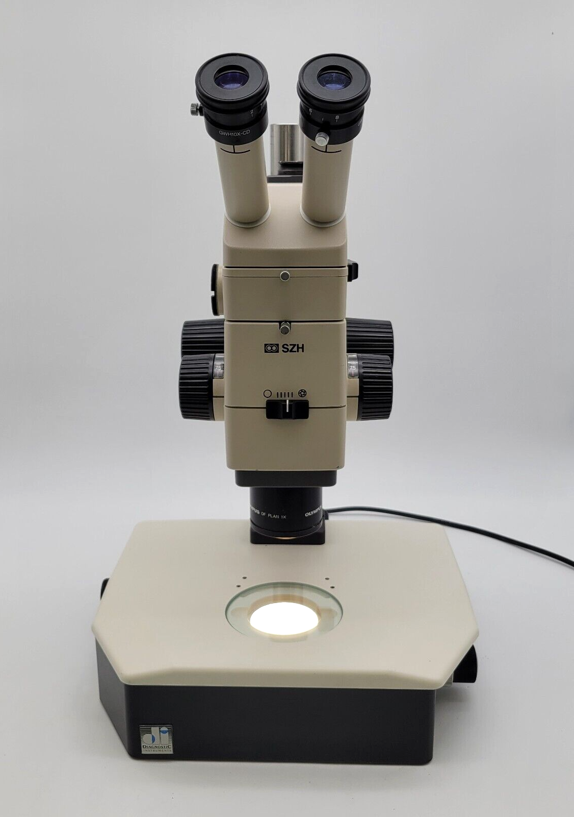 Olympus Stereo Microscope SZH with Phototube and Transmitted Light Base - microscopemarketplace