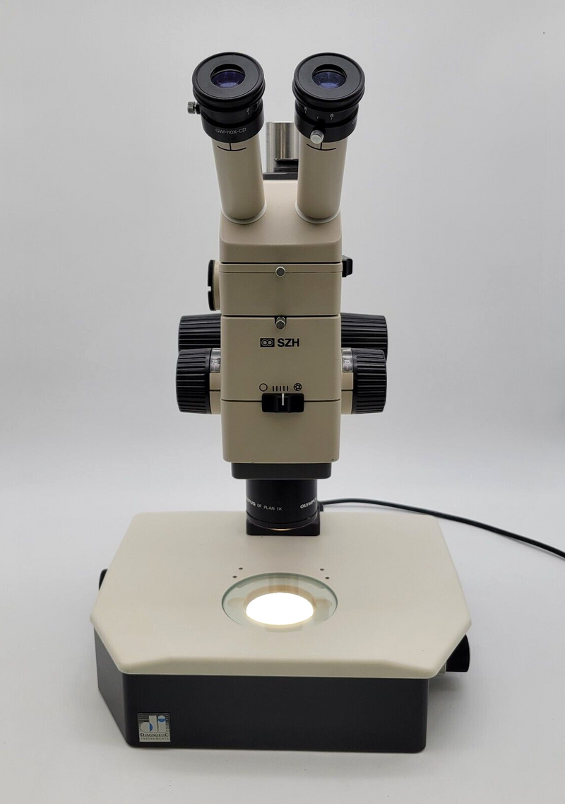 Olympus Stereo Microscope SZH with Phototube and Transmitted Light Base - microscopemarketplace