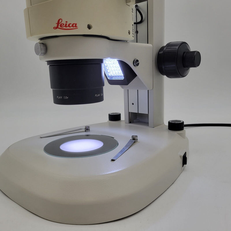 Leica Stereo Microscope MZ16 with Transmitted & Reflected Light Stand & Plan 1x - microscopemarketplace