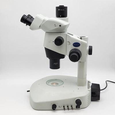 Olympus Stereo Microscope SZX10 with Trinocular Head & Transmitted Light Base - microscopemarketplace