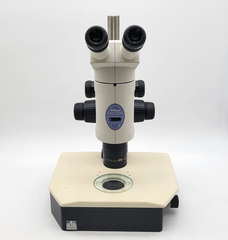 Nikon Stereo Microscope SMZ1500 with Transmitted Light Stand - microscopemarketplace