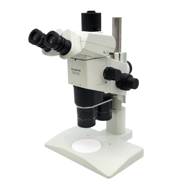 Olympus Stereo Microscope SZX12 with Dual Nosepiece & Trinocular Head - microscopemarketplace