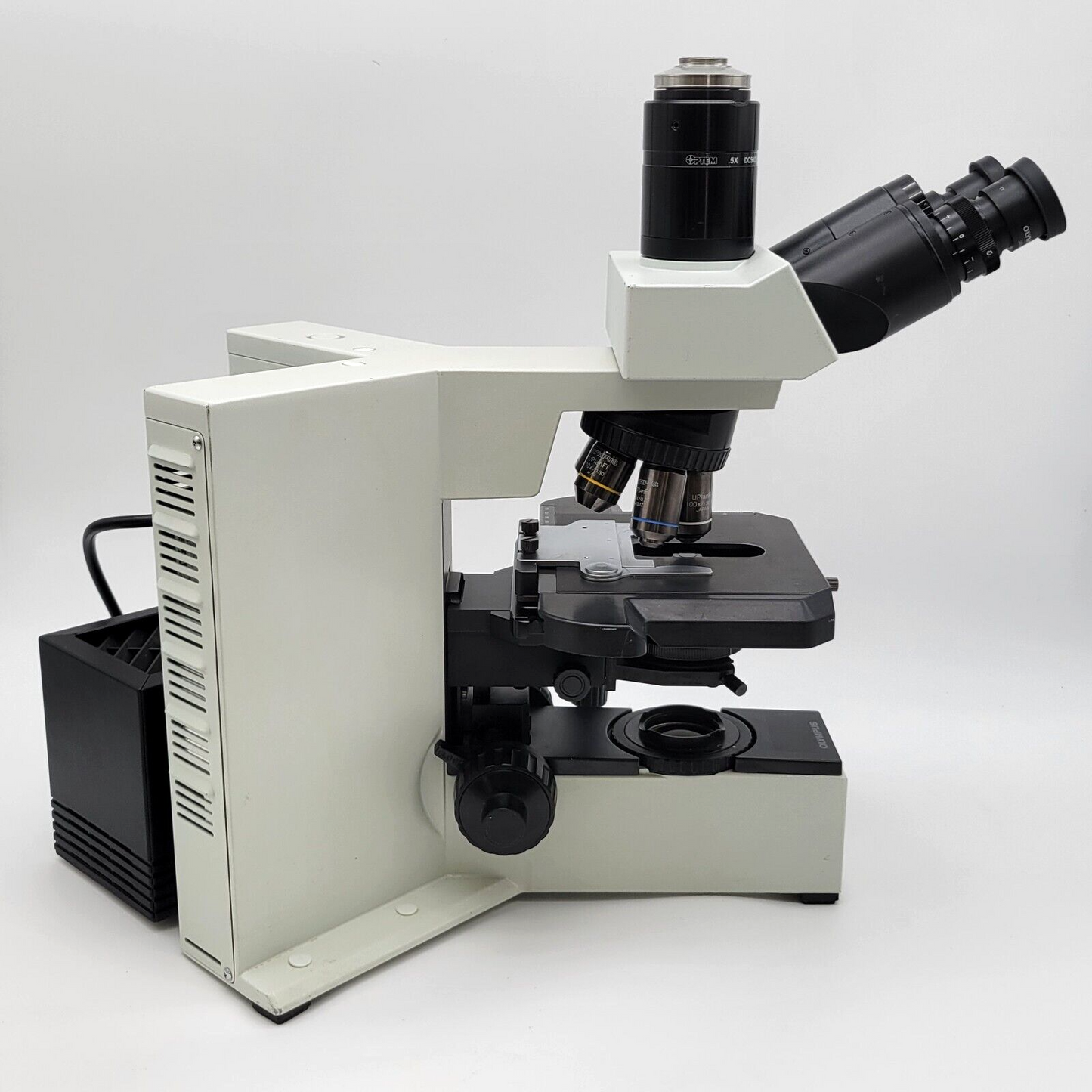 Olympus Microscope BX50 with Fluorite Objectives & Trinocular Head - microscopemarketplace