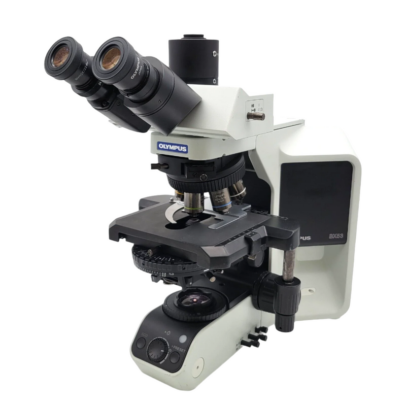 Olympus Microscope BX53 with DIC, Fluorite Objectives, & 6 Position Nosepiece - microscopemarketplace