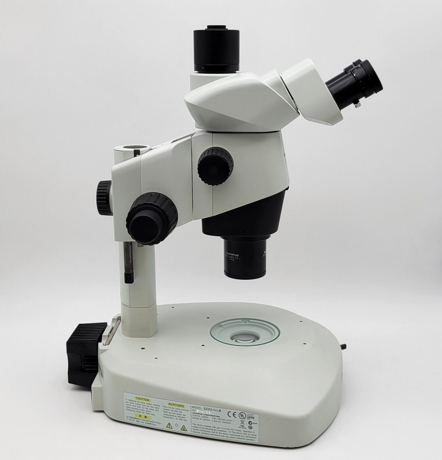 Olympus Stereo Microscope SZX10 with Trinocular Head & Transmitted Light Base - microscopemarketplace