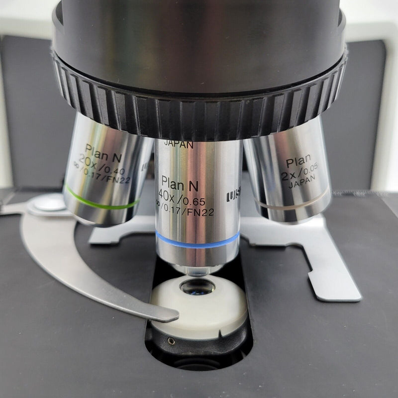 Olympus Microscope BX53 with Tilting Telescoping Head & 2x Objective Pathology - microscopemarketplace