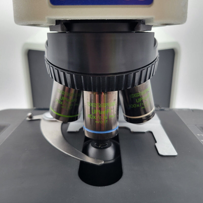 Olympus Microscope BX43 LED with Fluorites | Phase | Trinocular Andrology - microscopemarketplace