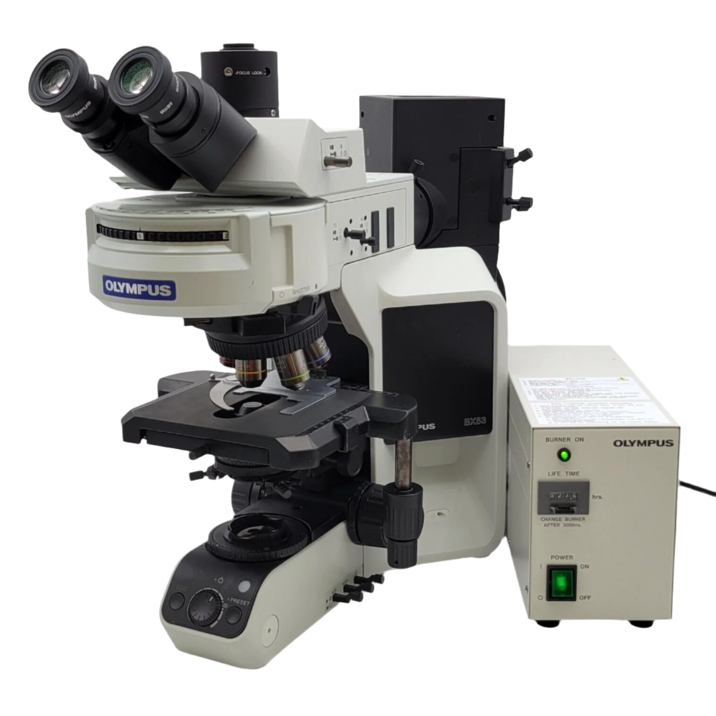 Olympus Microscope BX53 Fluorescence with Trinocular Head Olympus Microscope BX53 Fluorescence with Trinocular Head