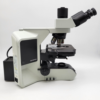 Olympus Microscope BX53 with Fluorites, Phase Contrast, and Trinocular Head - microscopemarketplace