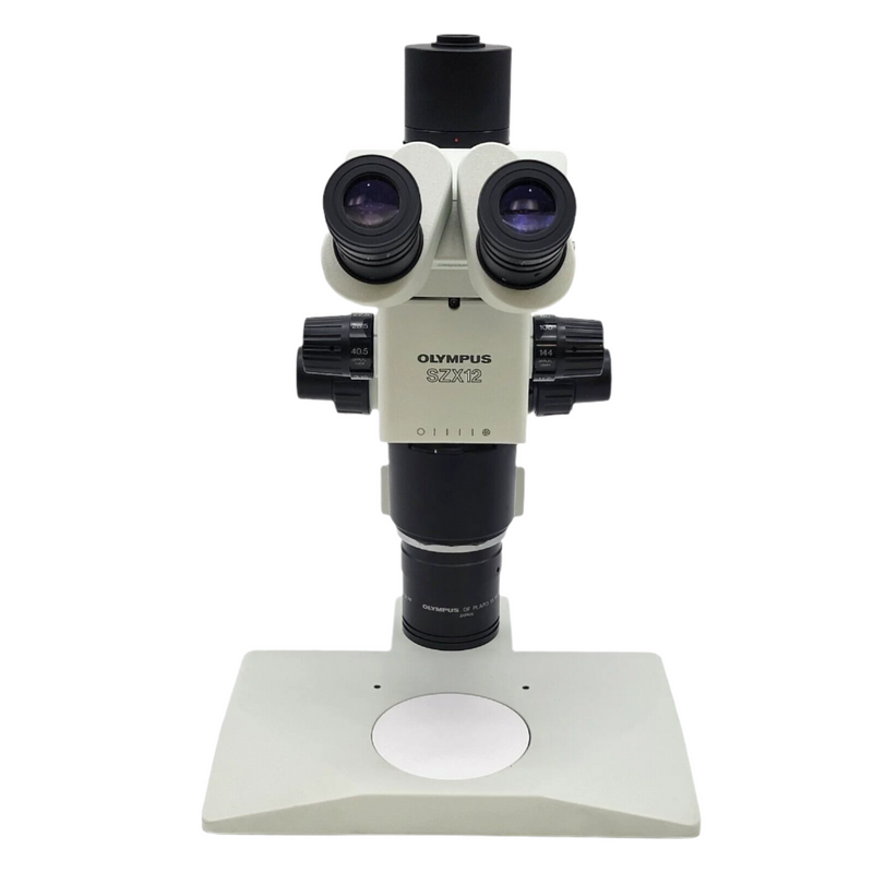 Olympus Stereo Microscope SZX12 with Dual Nosepiece & Trinocular Head - microscopemarketplace