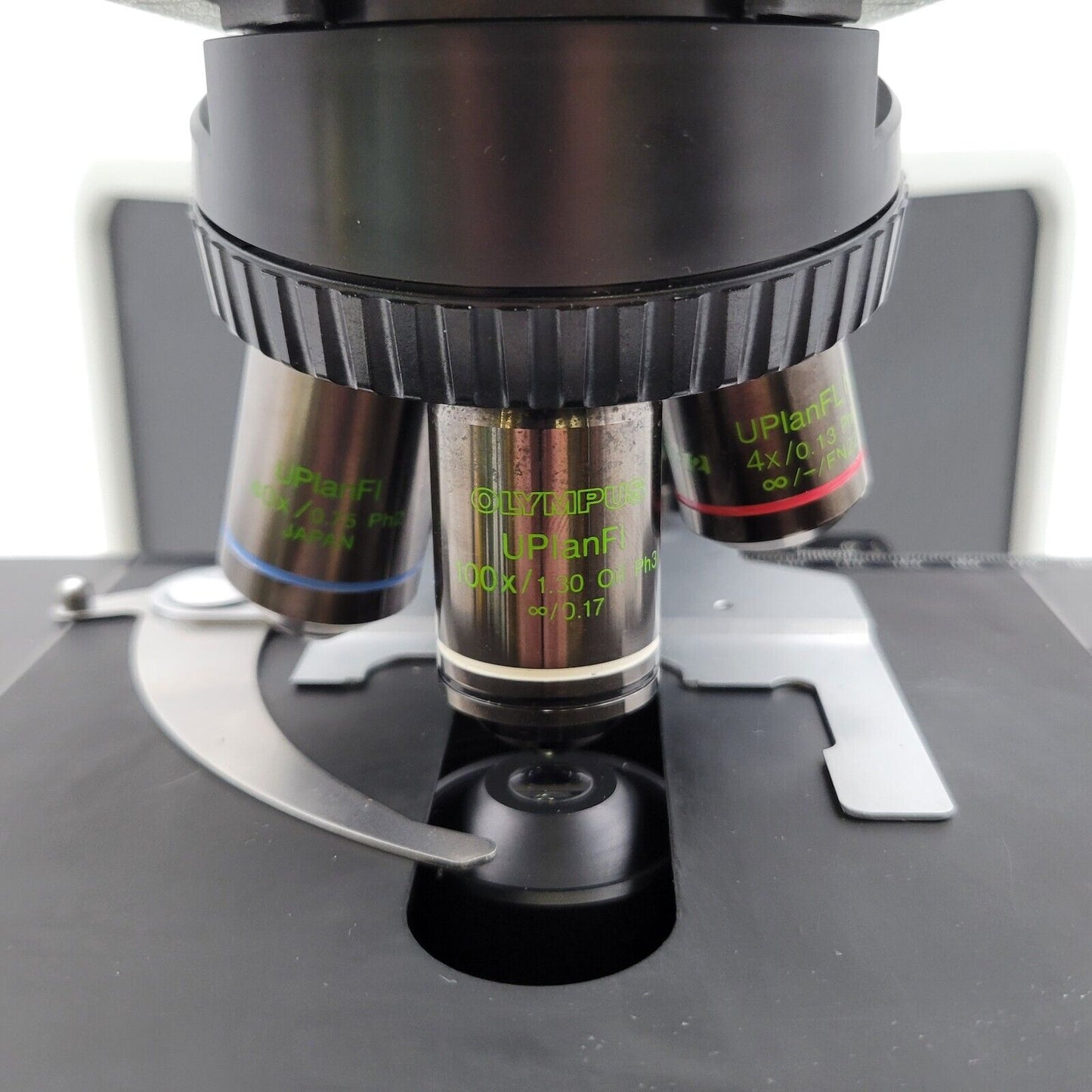 Olympus Microscope BX53 with Fluorites, Phase Contrast, and Trinocular Head - microscopemarketplace