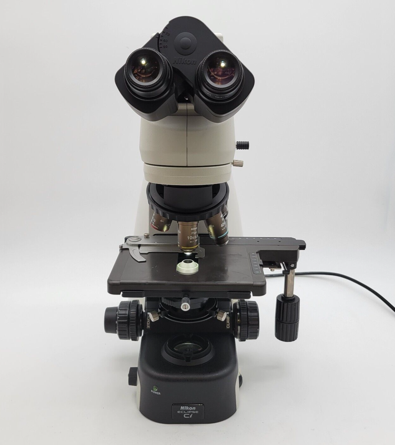 Nikon Microscope Eclipse Ci-L LED with 100x Objective and Tilting Binocular Head - microscopemarketplace